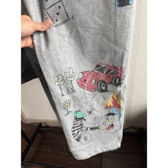 MEDIUM HALF EVIL VAMEE SKETCHBOOK HOODIE & SWEATPANTS SET ❤️✅ NEW SHIPS ASAP - Picture 14 of 16